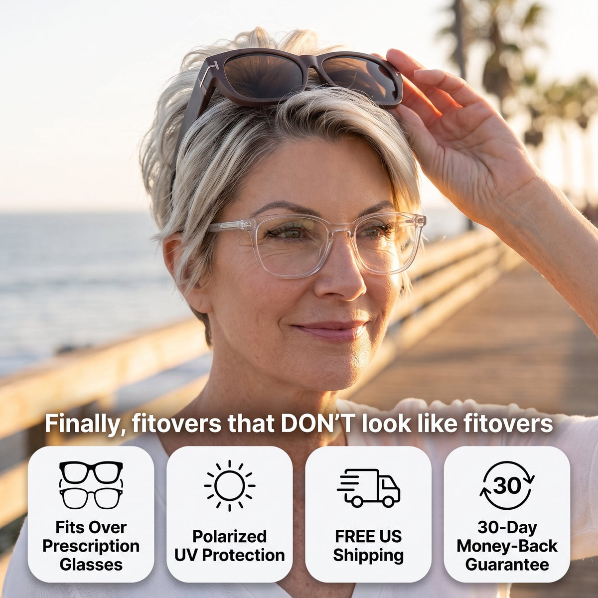 Fitesse Polarized Fit-Over Sunglasses